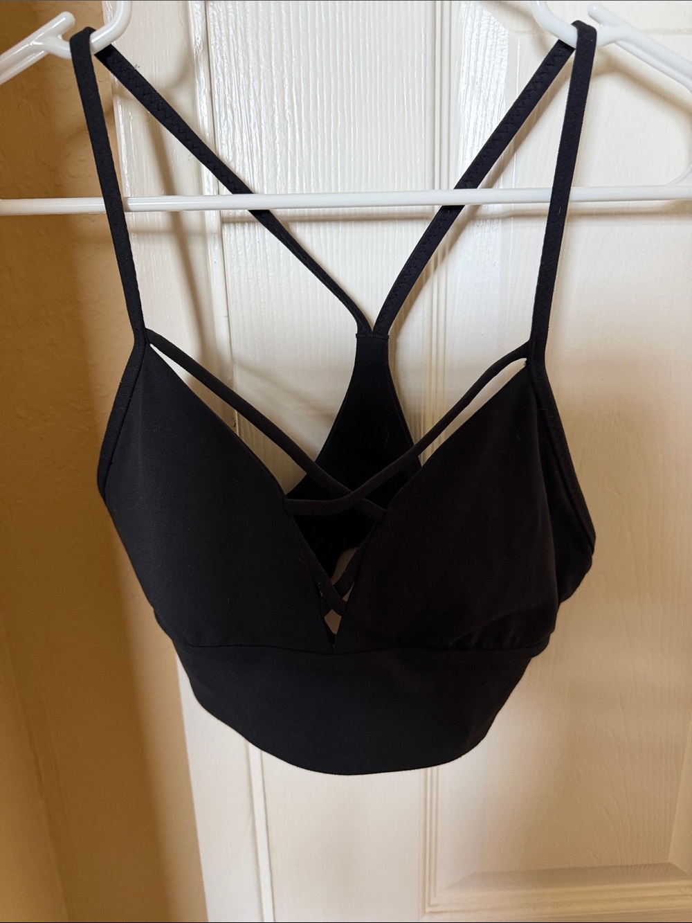 lululemon athletica Black Strappy Crisscross Sports Bralette